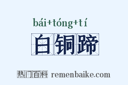 白铜蹄是什么意思的图片